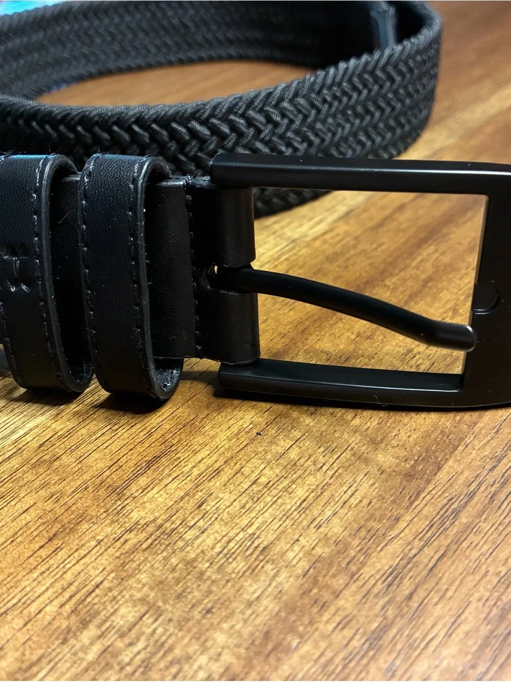 Under Armour Black Woven Stretch Belt with Matte Buckle
